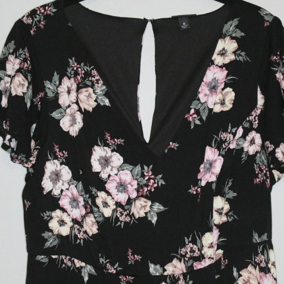 Torrid Floral Challis Maxi Dress Wrap Skirt H10212 - Picture 3 of 10